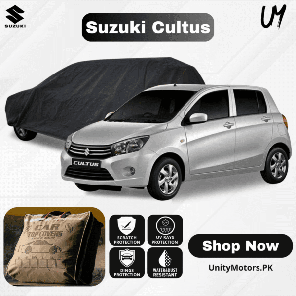 Car Top Cover for Suzuki Cultus (New AGS) | Waterproof Protection – Unity Motors